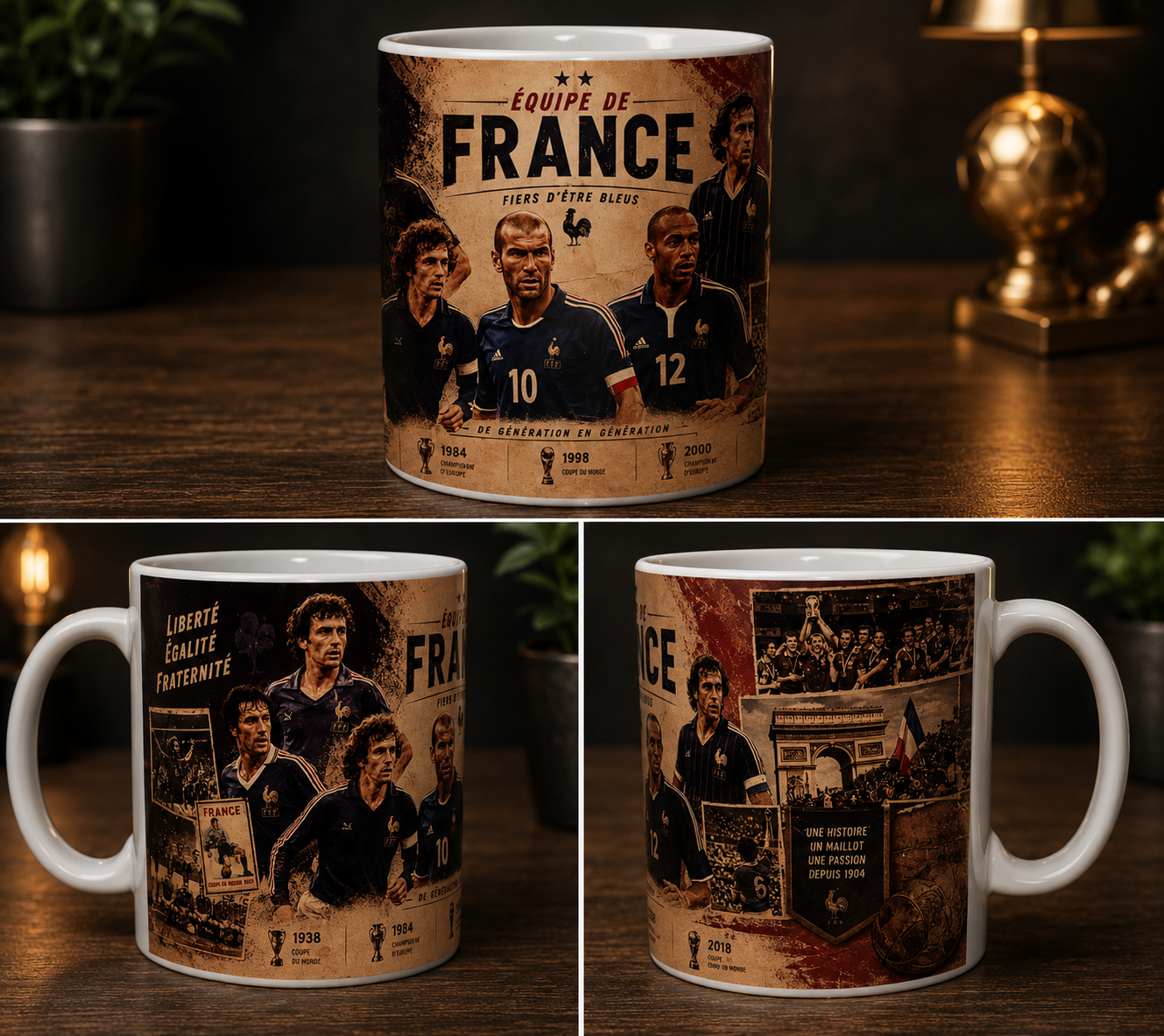 MUG EQUIPE DE FRANCE RETRO