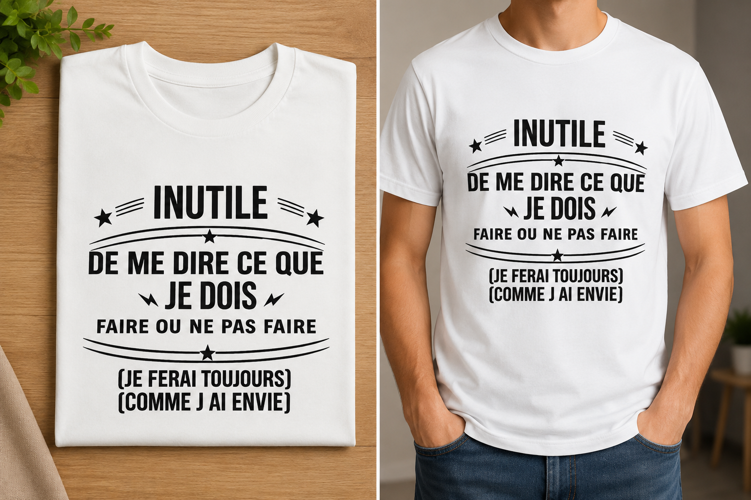 T-SHIRT HUMORISTIQUE
